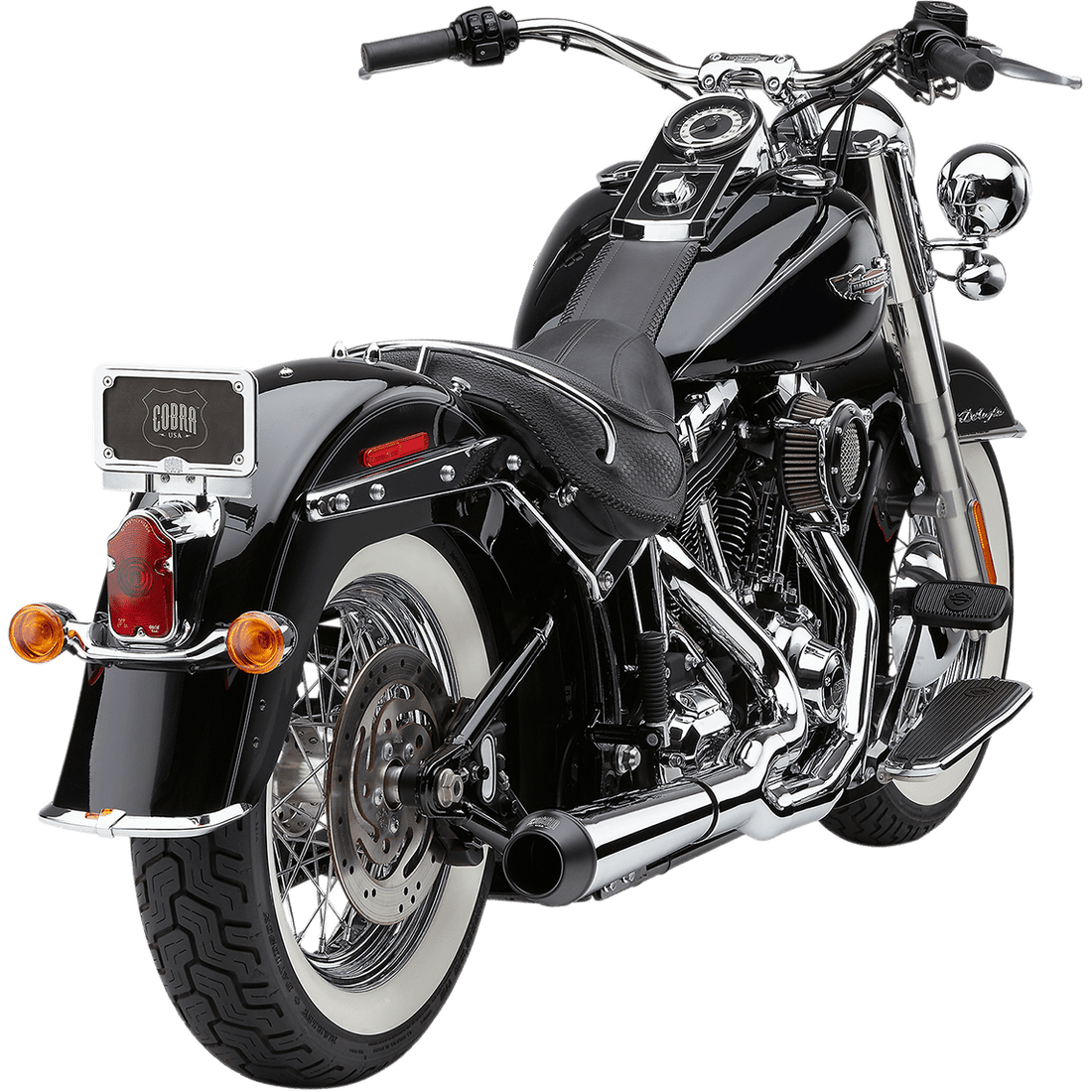 COBRA El Diablo Exhaust Chrome '12-'17 Softail 6483