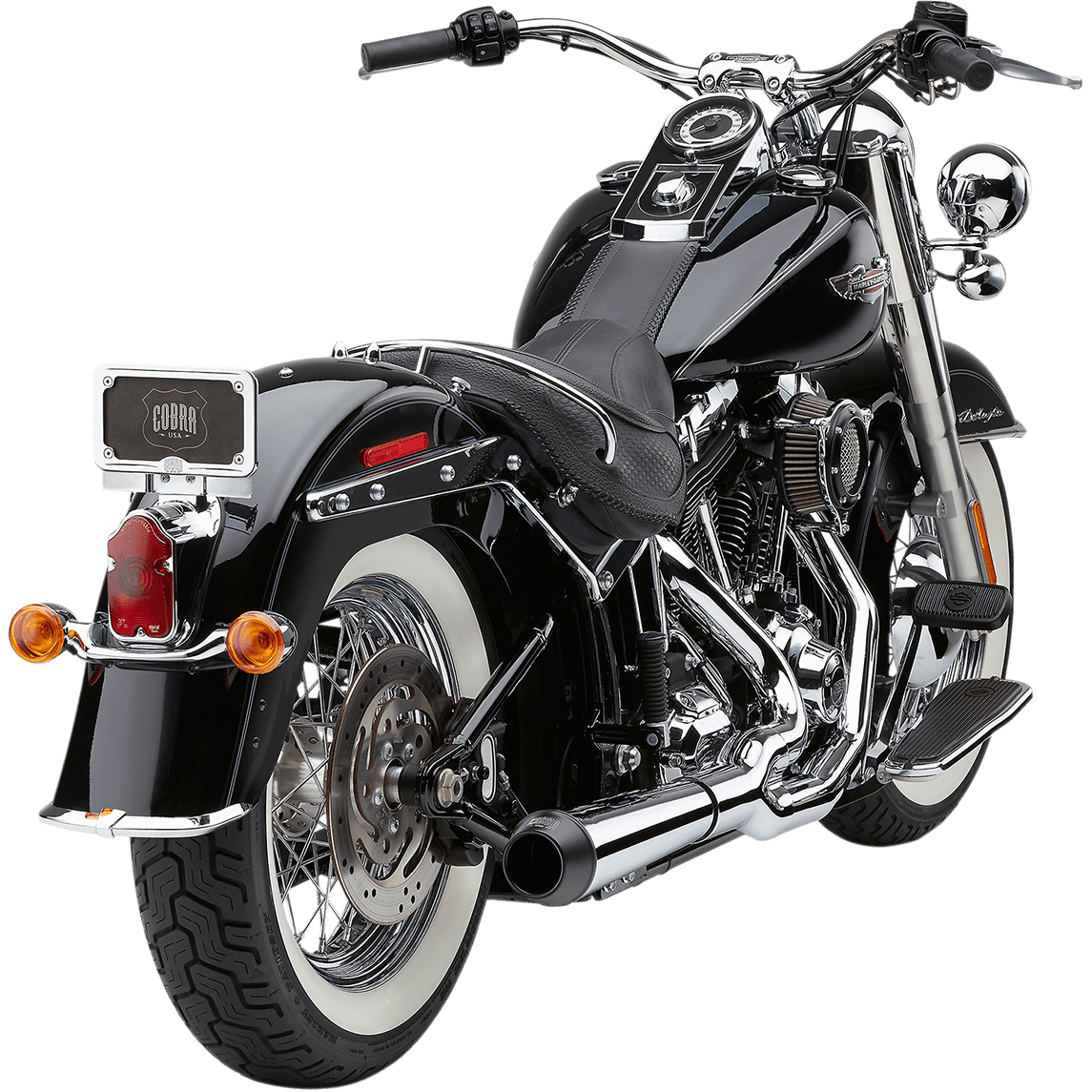 COBRA El Diablo Exhaust Chrome '12-'17 Softail 6483