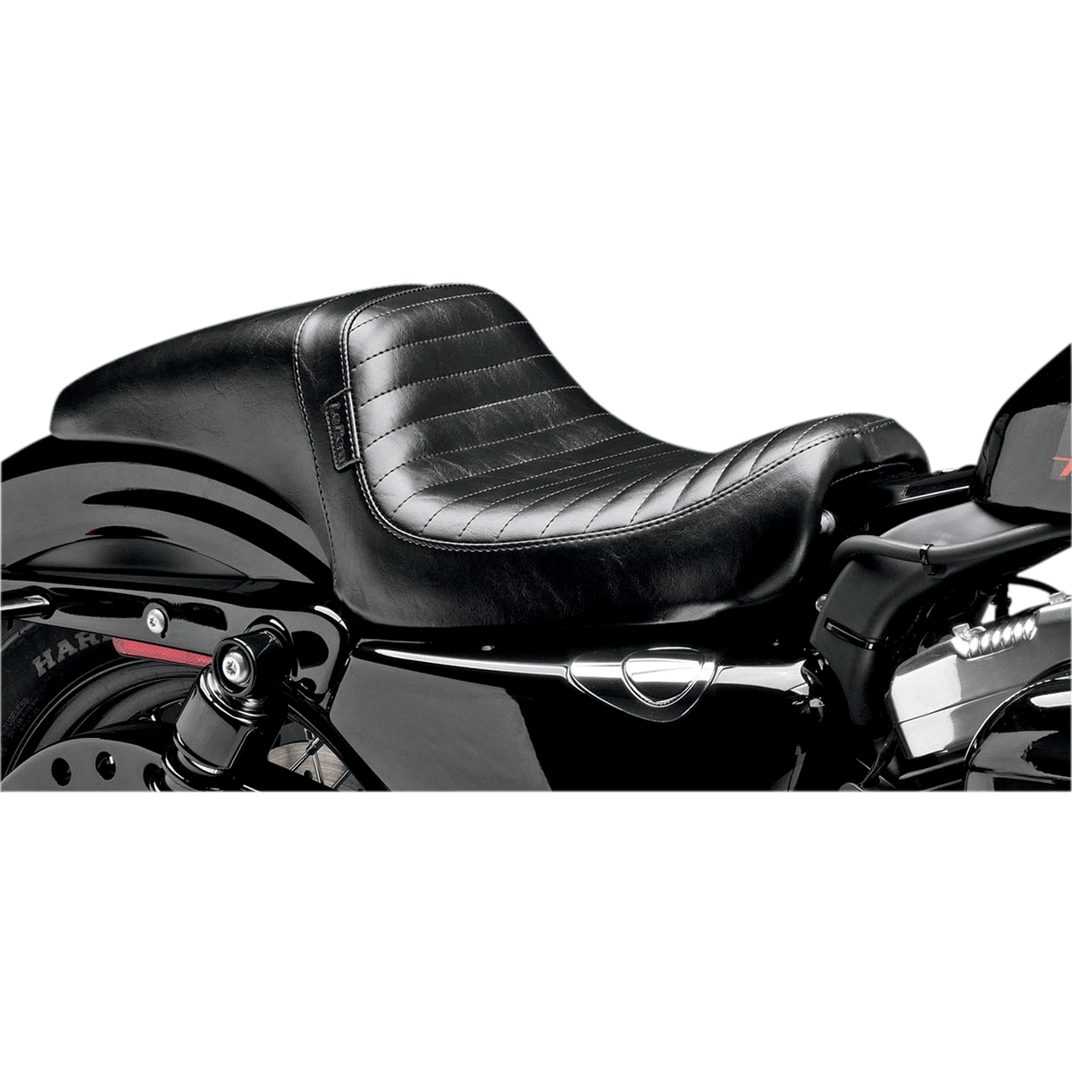 LE PERA Daytona Seat Without Backrest Pleated Black XL '04-'23 LK542PT