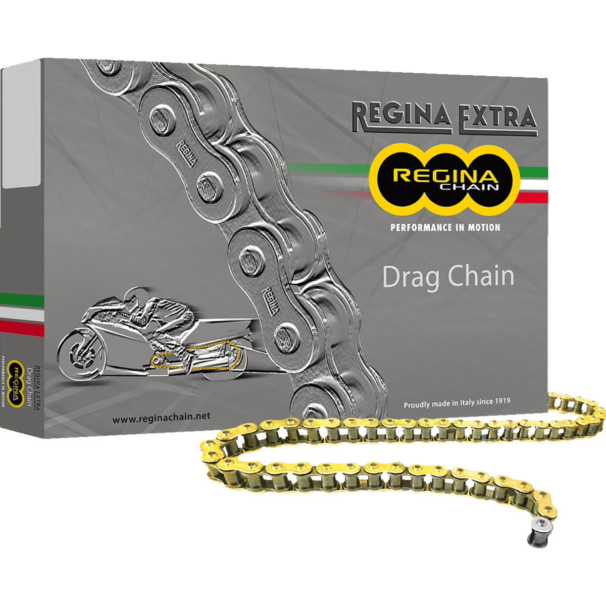 REGINA 520 DR Extra Drag Racing Chain 120 Links 135DR/1000