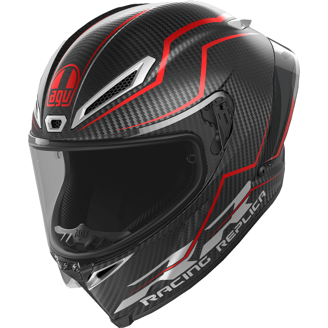 AGV Pista GP RR Helmet Intrepido Matte Carbon/Black/Red Medium 2118356002019M