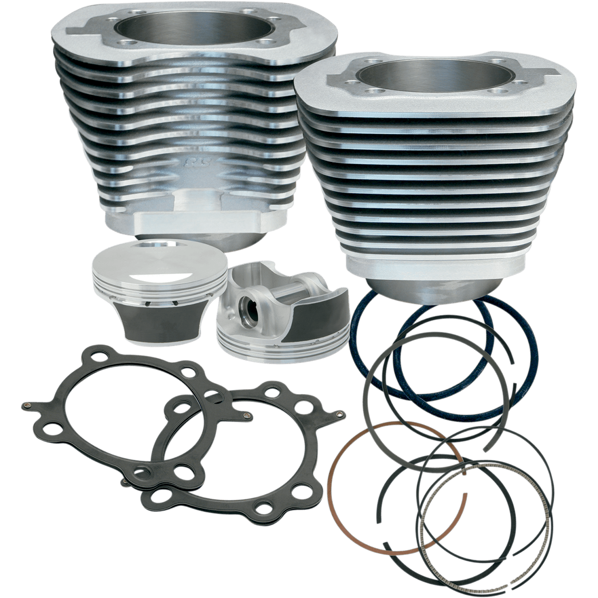 S&S CYCLE 97" Big Bore Cylinder Kit Twin Cam Silver