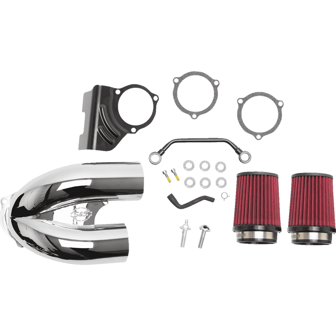 S&S CYCLE Tuned Induction Air Cleaner Kit Chrome 1700636A