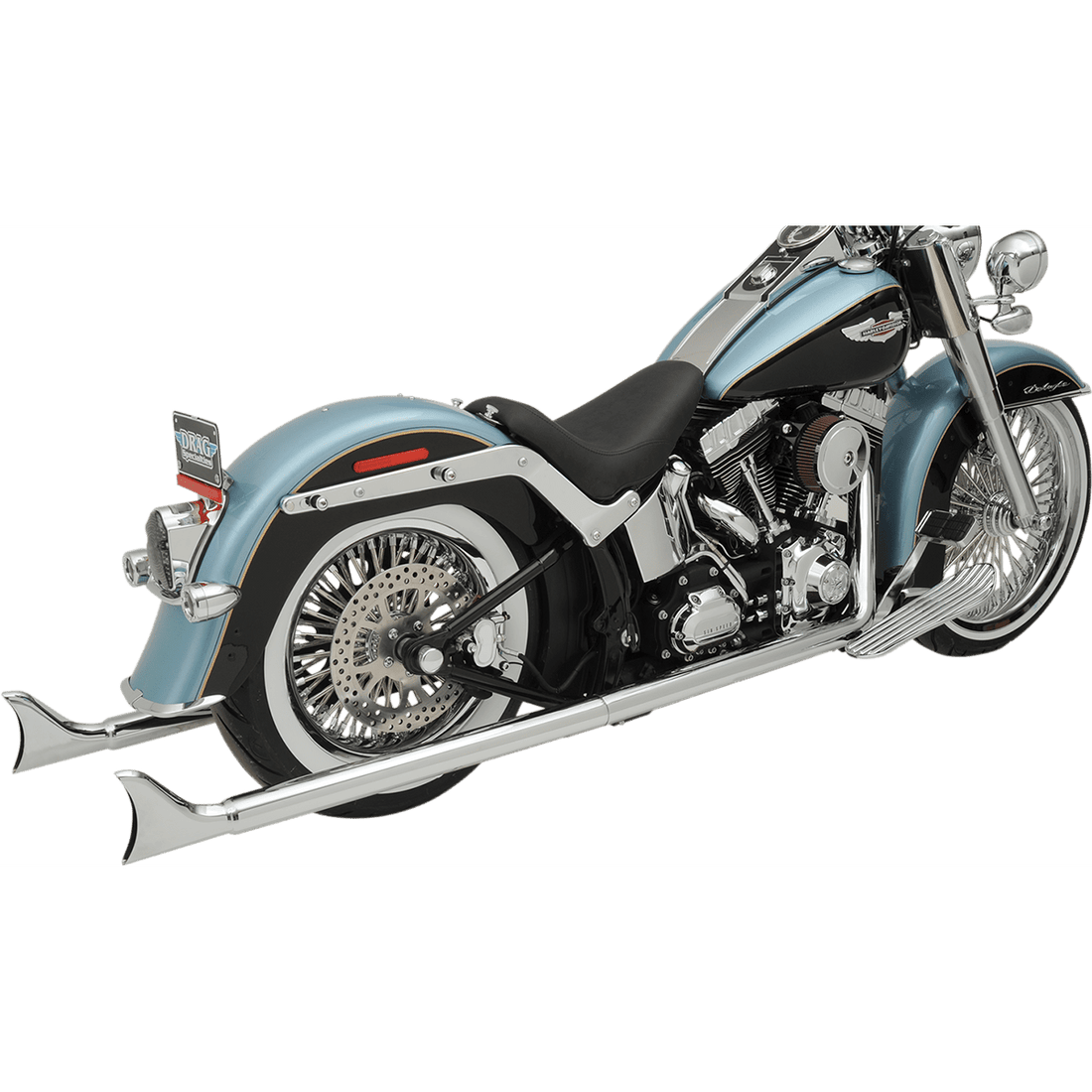 BASSANI XHAUST Fishtail Exhaust 36" Softail 1S46E36