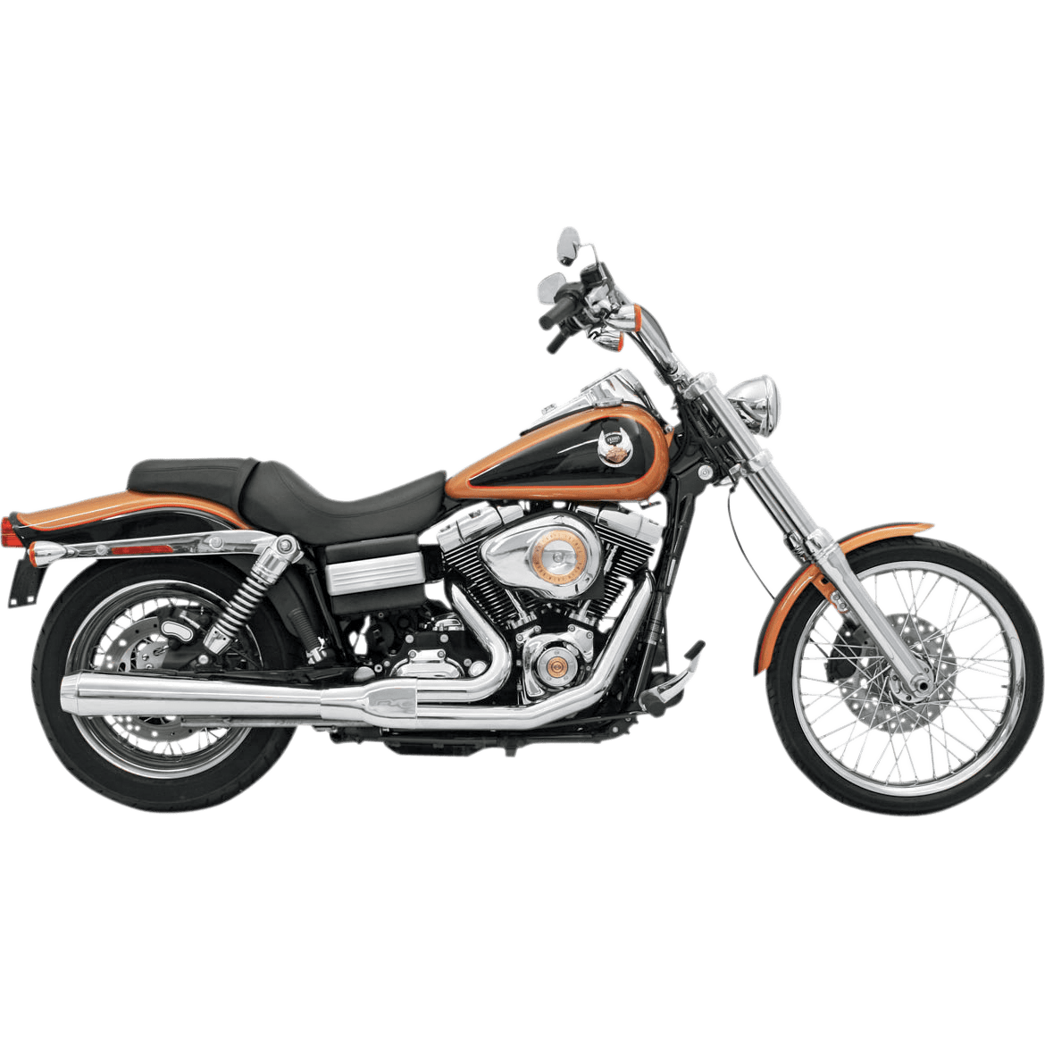 BASSANI XHAUST Road Rage Exhaust Chrome Long '06-'17 FXD 13111J