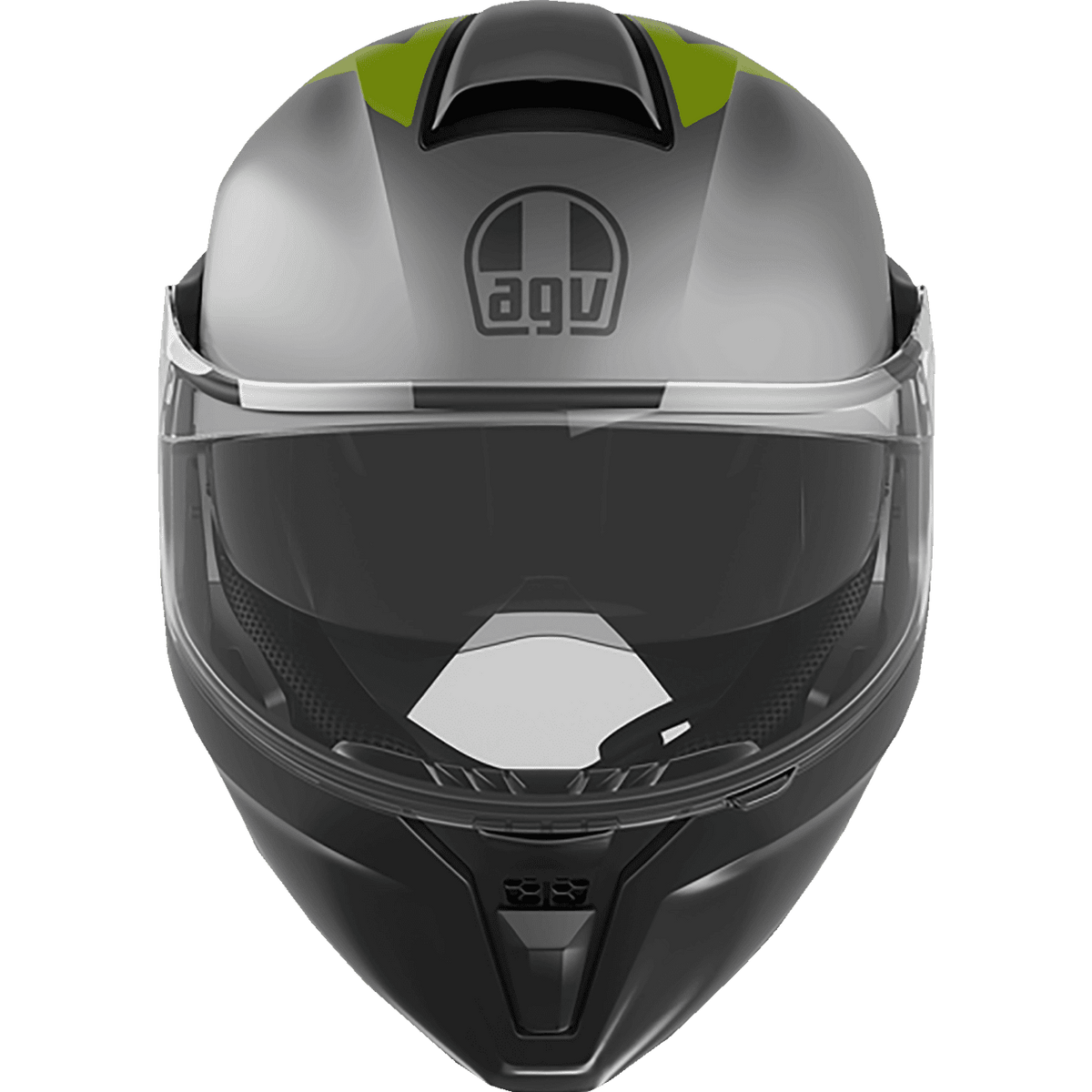 AGV Streetmodular Helmet Resia Matte Gray/Black/Yellow Fluo XL 2118296002007XL