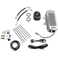 ULTRACOOL Oil Cooler Kit Side Mount Chrome Softail SMS1C