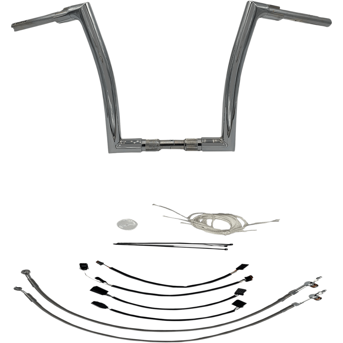 FAT BAGGERS INC. Handlebar Kit Flat Top 14" Chrome 609614