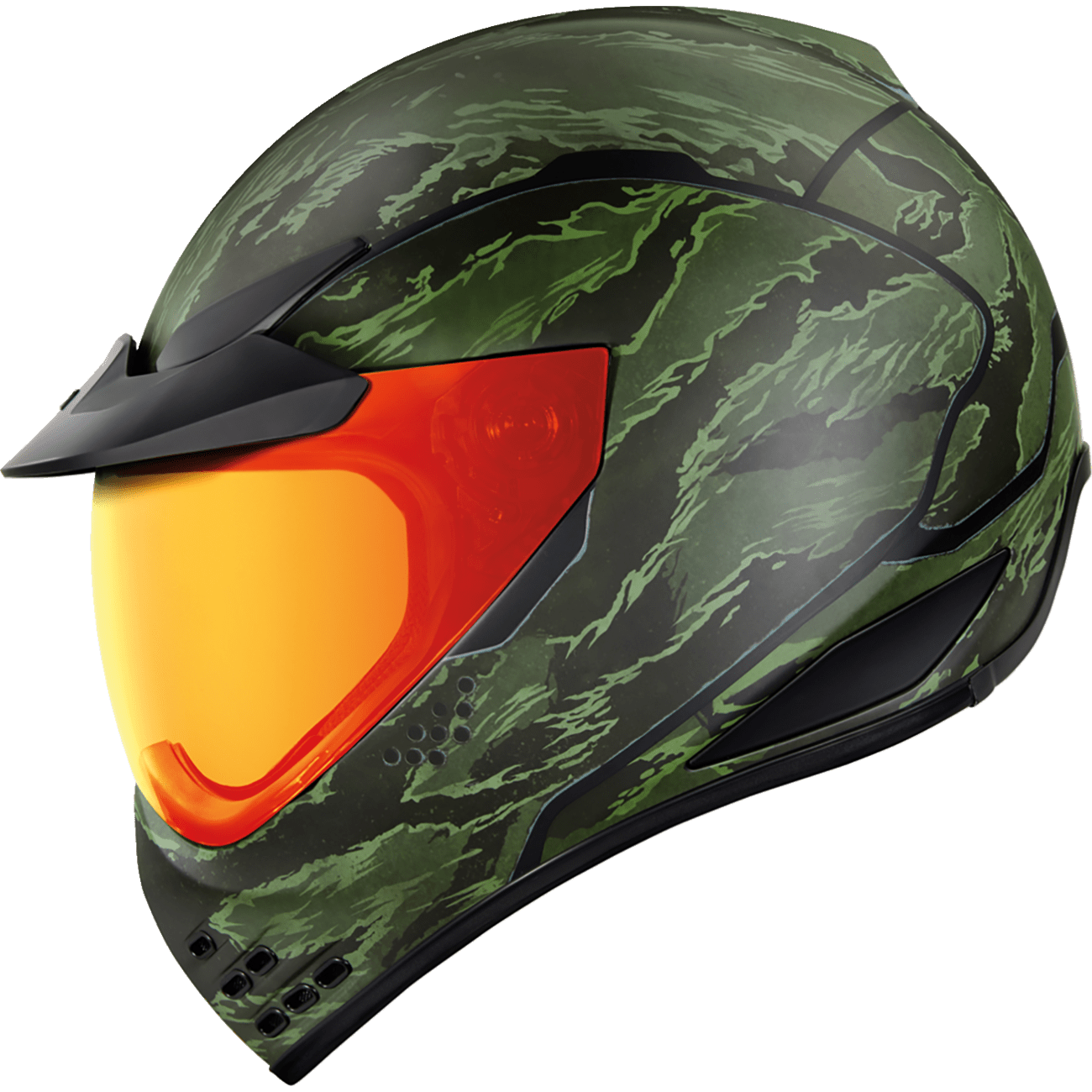 ICON Domain™ Helmet Tiger's Blood Green XS