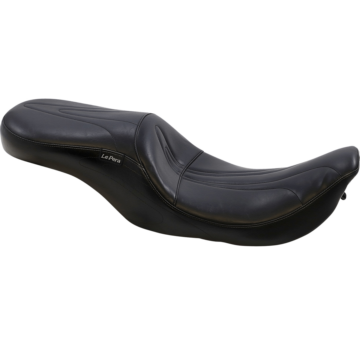 LE PERA Sorrento 2-Up Seat Stitched Black FLHR '02-'07 LH907RK