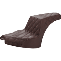 SADDLEMEN Step-Up Seat Full Lattice Stitch Brown Chief I2104175BR