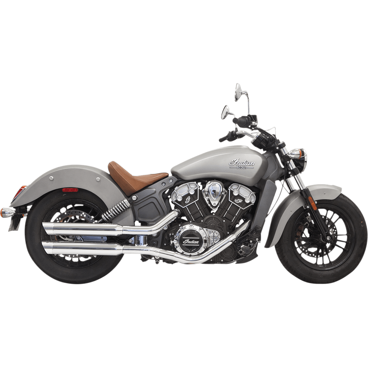 BASSANI XHAUST 3" Mufflers Chrome Scout 8S17SC