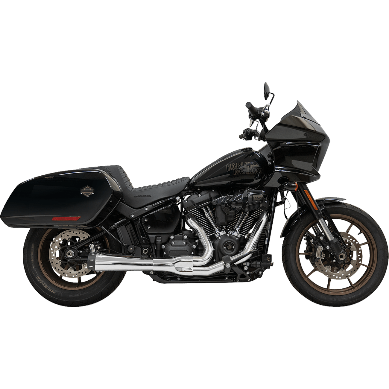 BASSANI XHAUST 2-into-1 Road Rage III Exhaust System 49-State Chrome 1S81RE