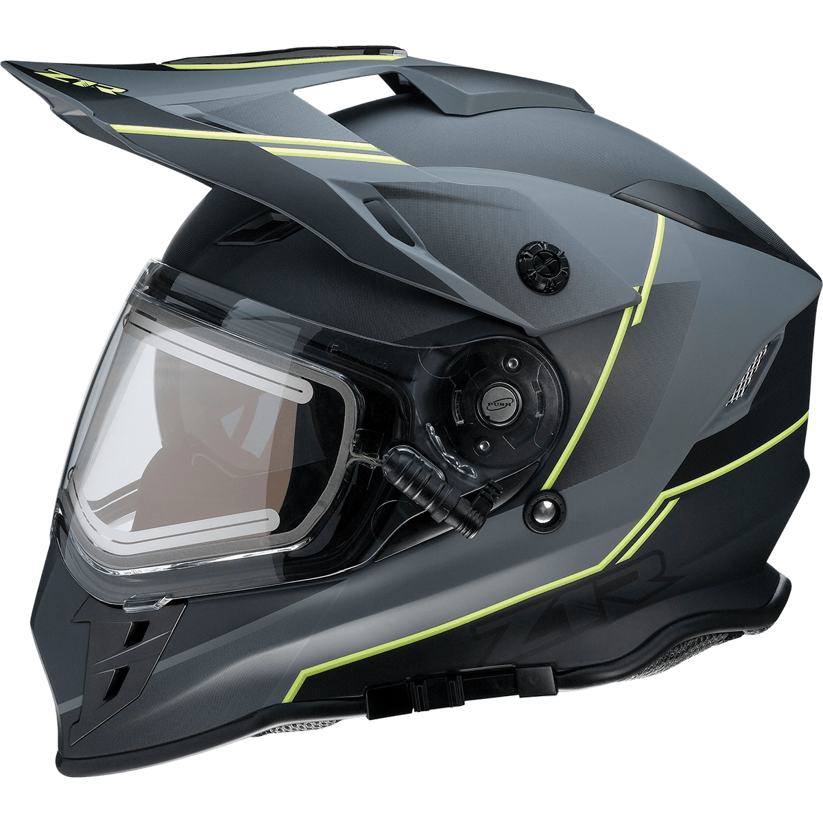 Z1R Range Helmet Bladestorm Gray/Black/Hi-Viz Yellow Medium