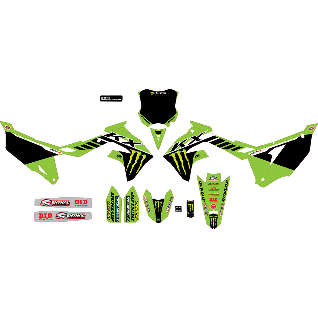 D'COR VISUALS Graphic Kit Monster Energy 2020664