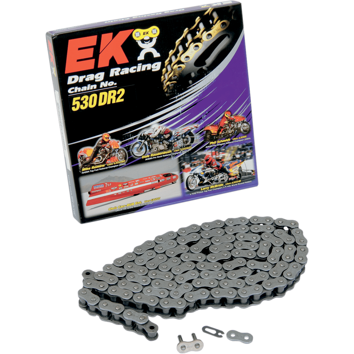 EK 530 DRZ2 Drive Chain Chrome 140 Links 530DRZ2140C