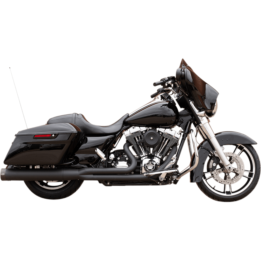 S&S CYCLE 2-into-1 Exhaust for '95-'16 FL Black 5500777