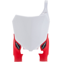 ACERBIS Raptor Number Plate White/Red