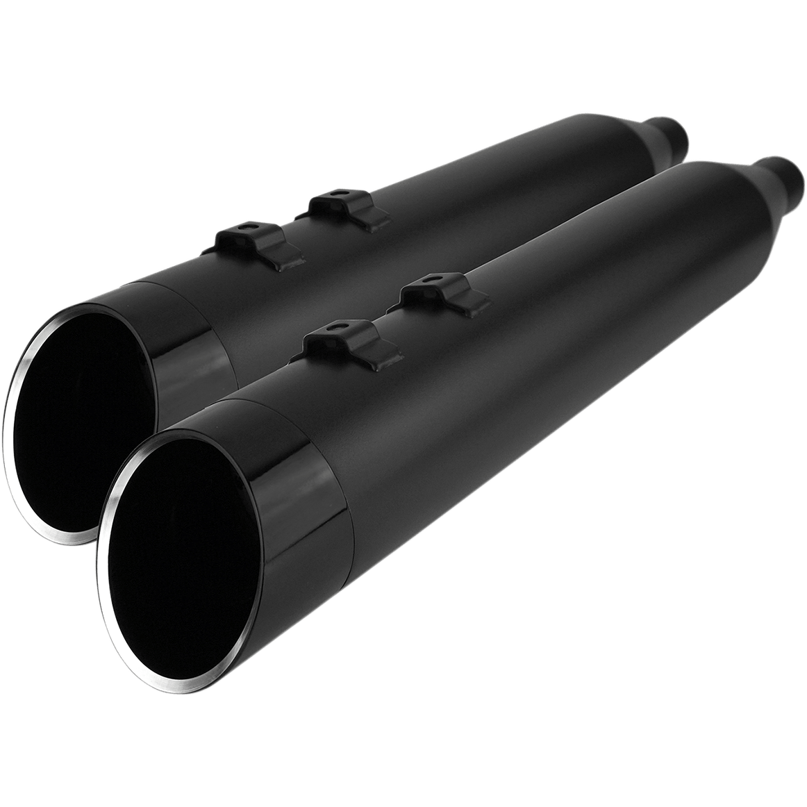 KHROME WERKS 4.5" Mufflers for Touring Black with Edge 202885