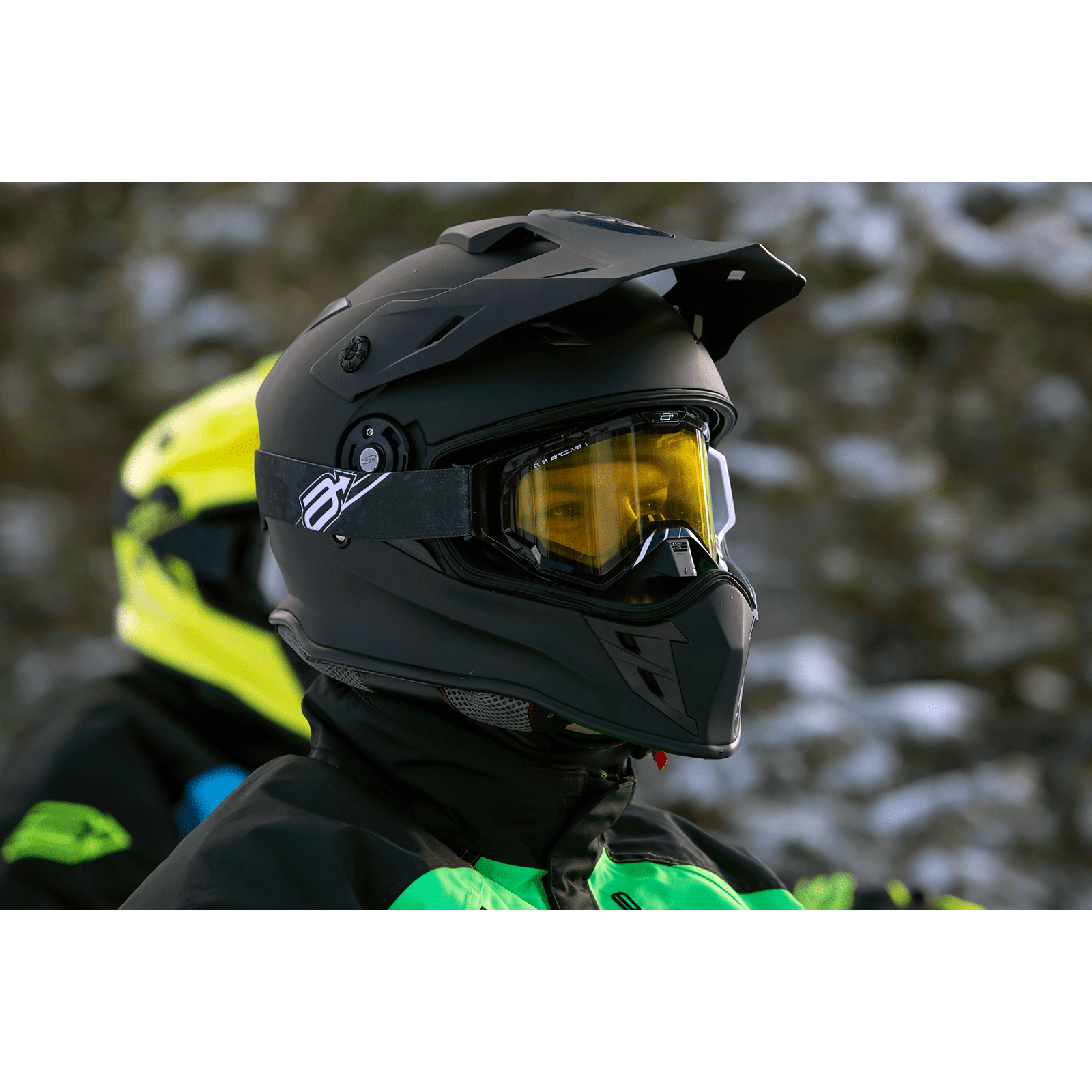 Z1R Range Snow Helmet Dual Pane Flat Black Large