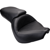 MUSTANG Seat Vintage Wide Touring Without Driver Backrest One-Piece Smooth Black 76641