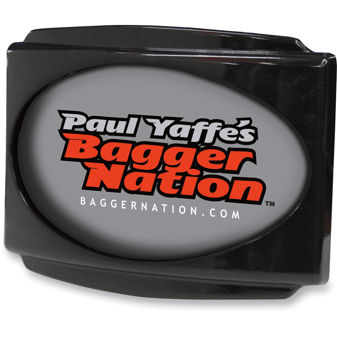 PAUL YAFFE BAGGER NATION License Plate Frame CVO Black PYO:USLP3B