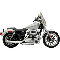 BASSANI XHAUST 3" Mufflers Chrome Slash-Down Sportster '04-'13 1X17B