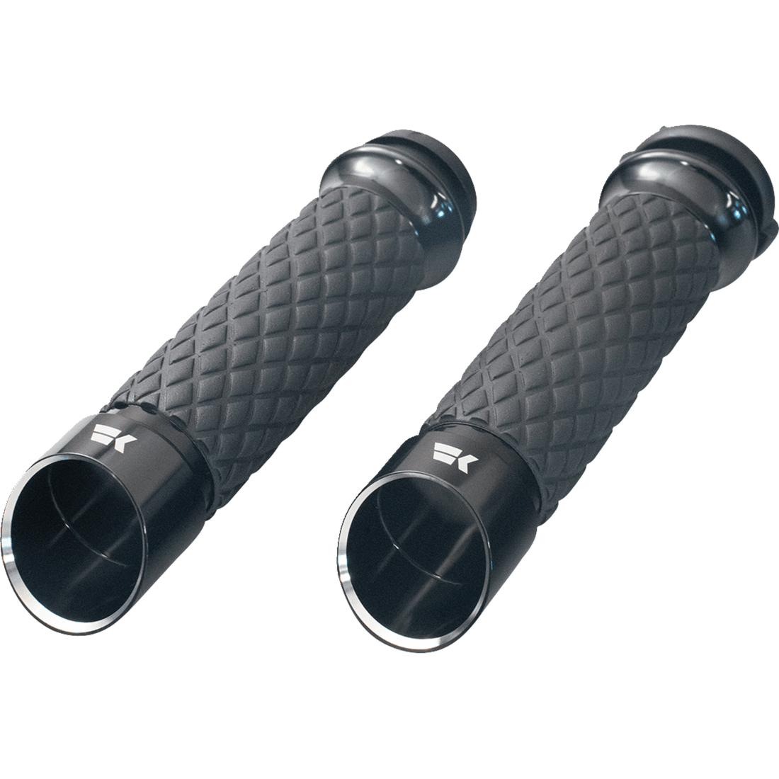 KHROME WERKS Grips Edge Custom Contour Diamond Black