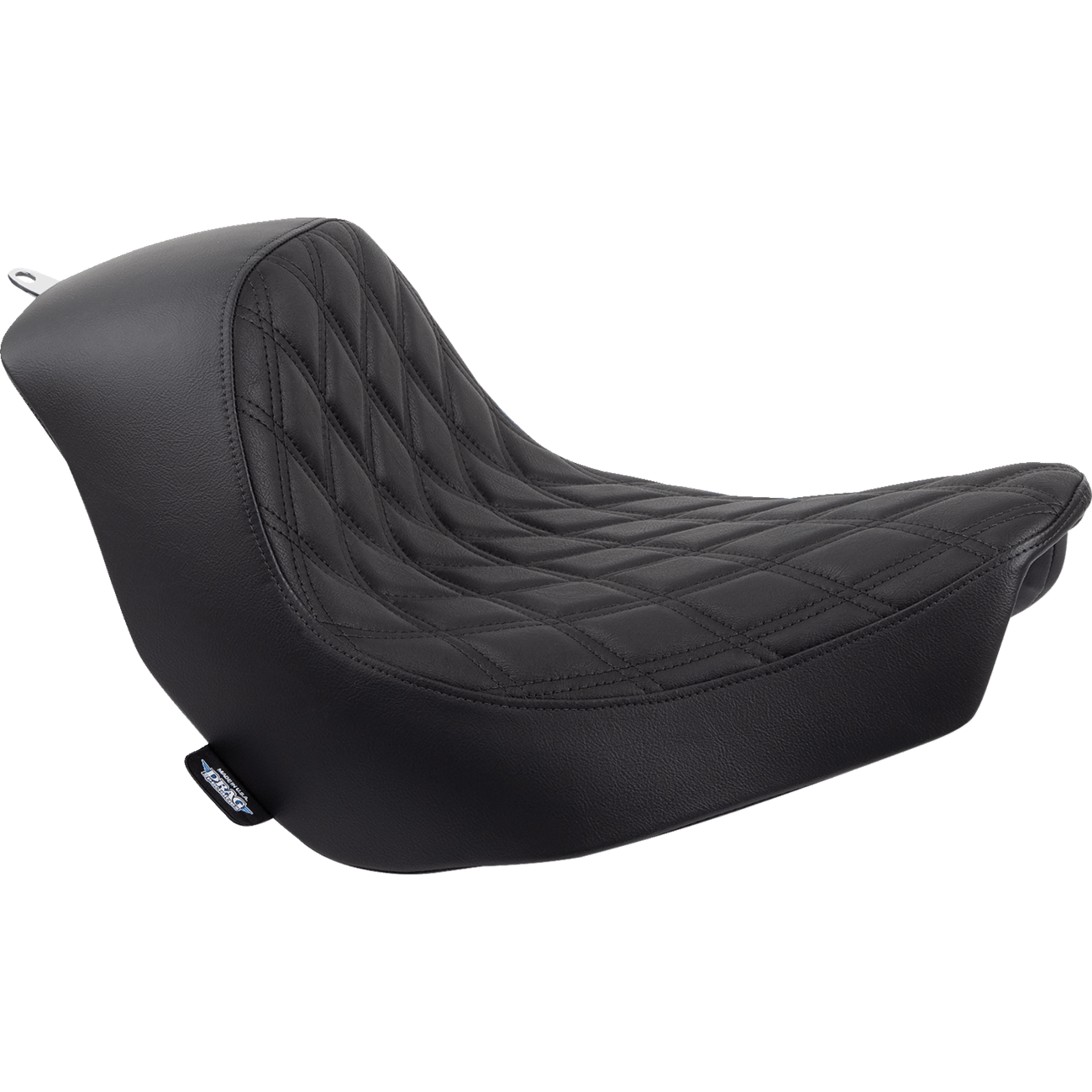 DRAG SPECIALTIES Solo Seat Double Diamond Black Stitching FL/FX '18-'23