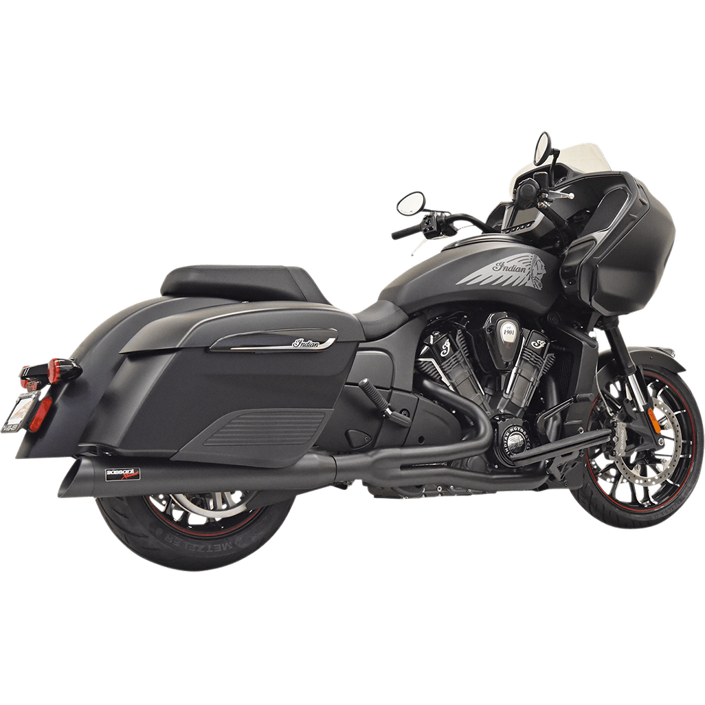 BASSANI XHAUST Road Rage 2:1 Exhaust Black Challenger 8H18SB