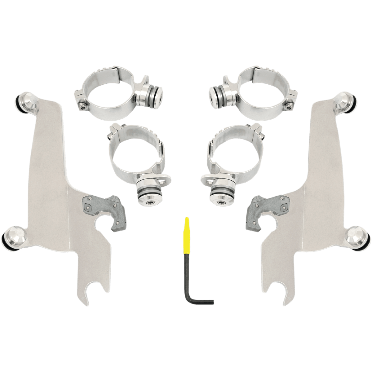 MEMPHIS SHADES Trigger Lock Sportshield Mounting Kit M50 Polished MEK1988