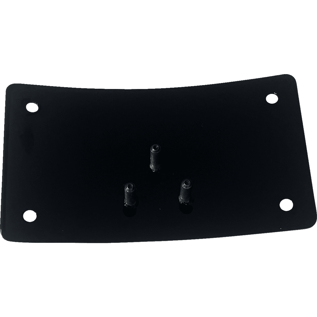 DK CUSTOM PRODUCTS License Plate Kit Curved Black DKLPRLPLD