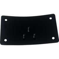 DK CUSTOM PRODUCTS License Plate Kit Curved Black DKLPRLPLD