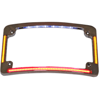 CUSTOM DYNAMICS License Plate Frame Radius Chrome TF05C