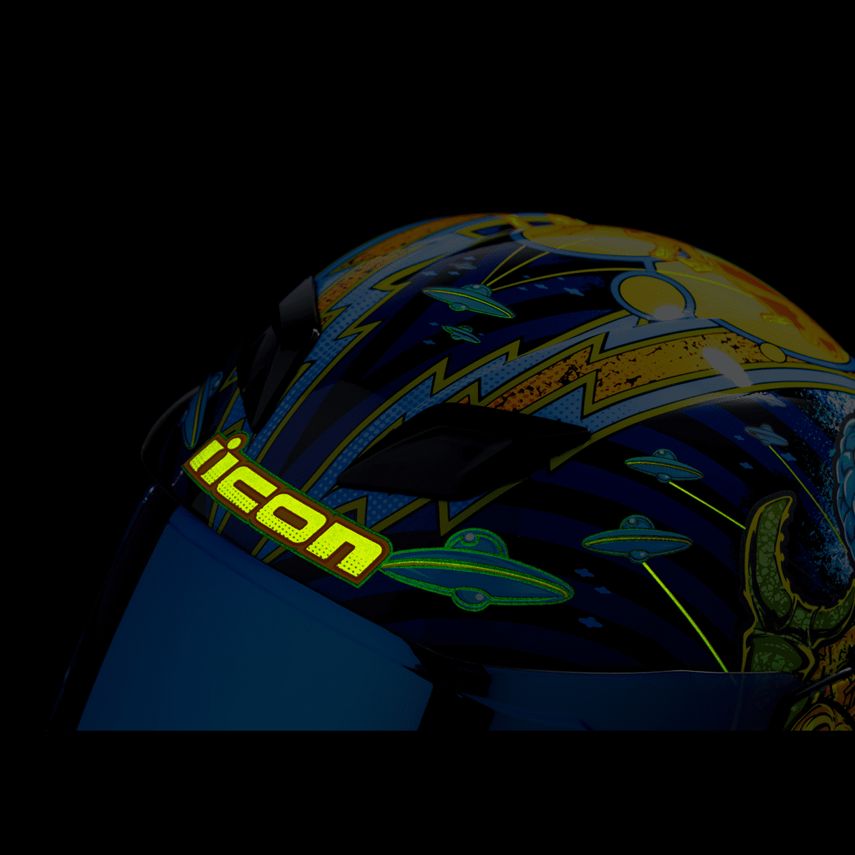 ICON Airflite™ Helmet Bugoid Blitz Blue Medium