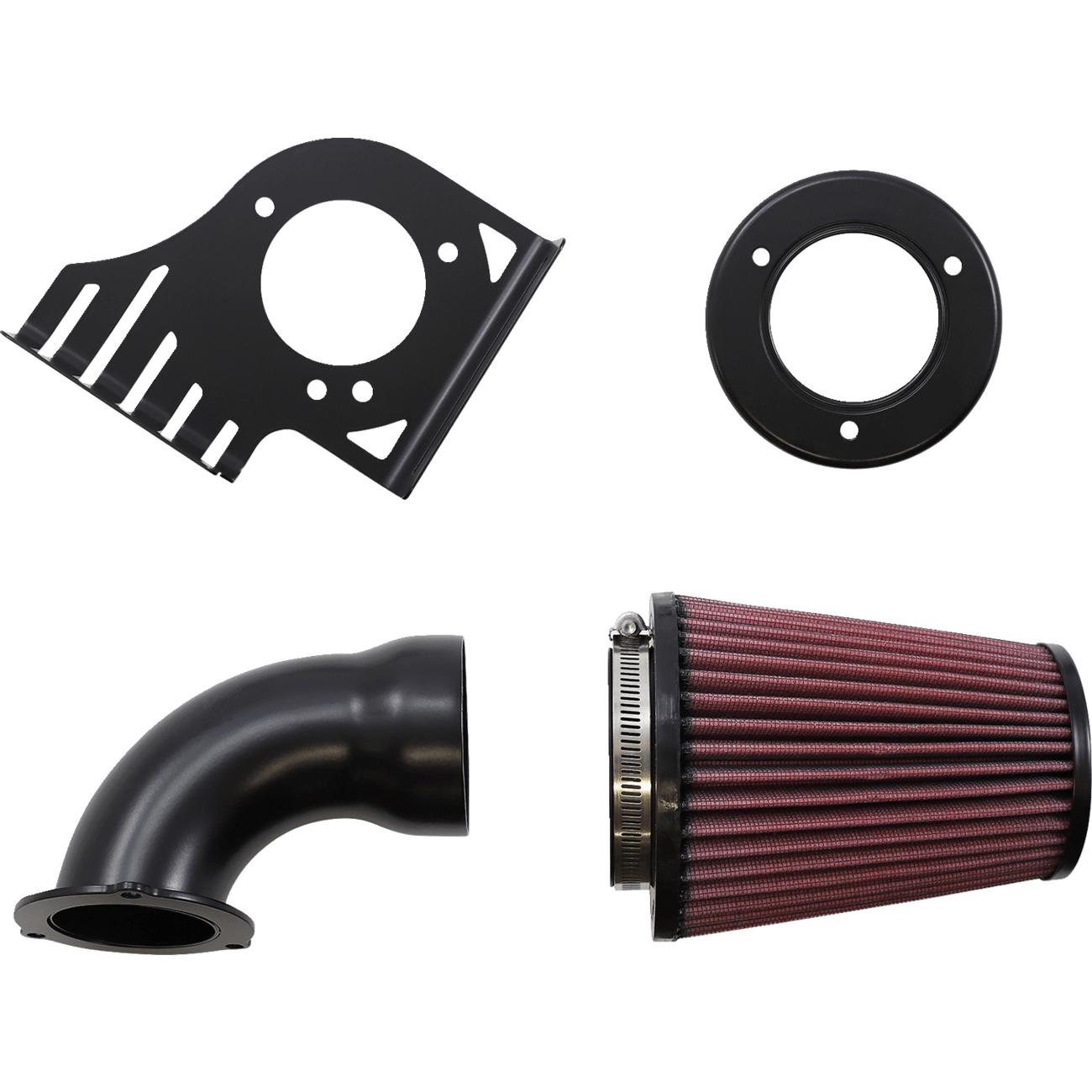 COBRA Cone Air Intake Black Softail 606010406BSB