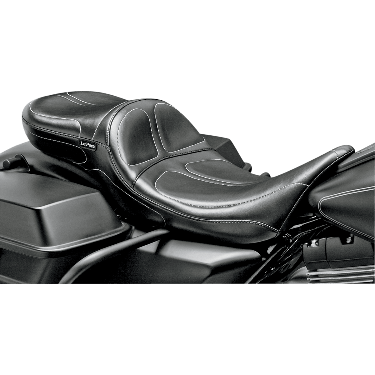 LE PERA Maverick Daddy Long Legs Seat Black Stitched FL '08-'23 LK957DL