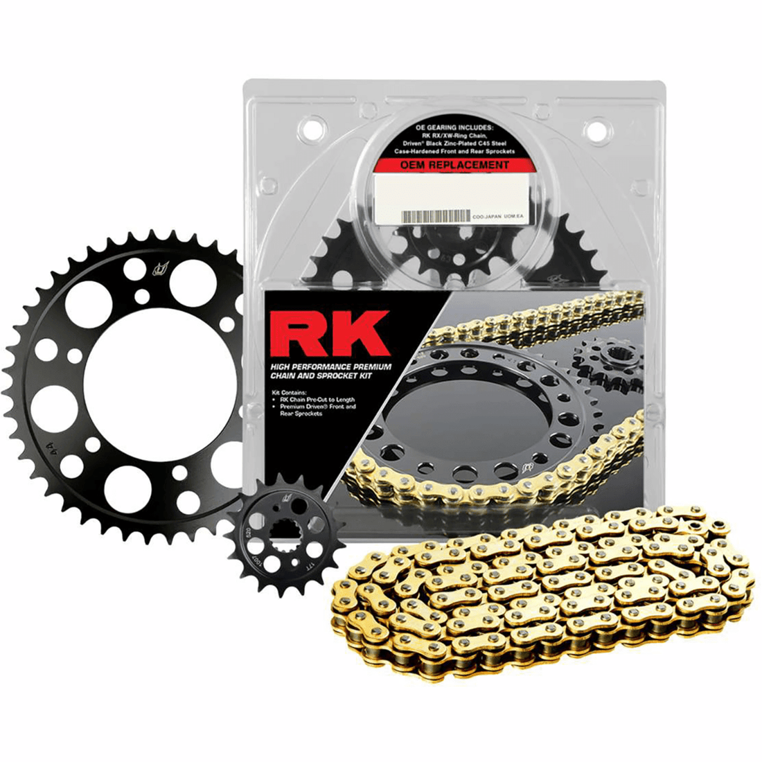 RK Chain and Sprocket Kit ZX4RR Gold 2068060EG