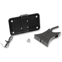 ACCUTRONIX Side Mount License Plate Black LPF121HVB