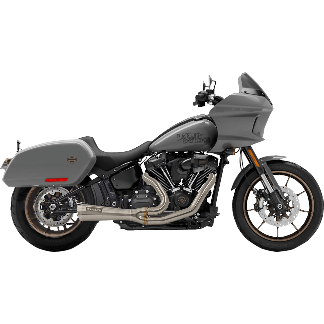 BASSANI XHAUST The Ripper Short Road Rage 2-into-1 Exhaust System Stainless Steel 1S74SS