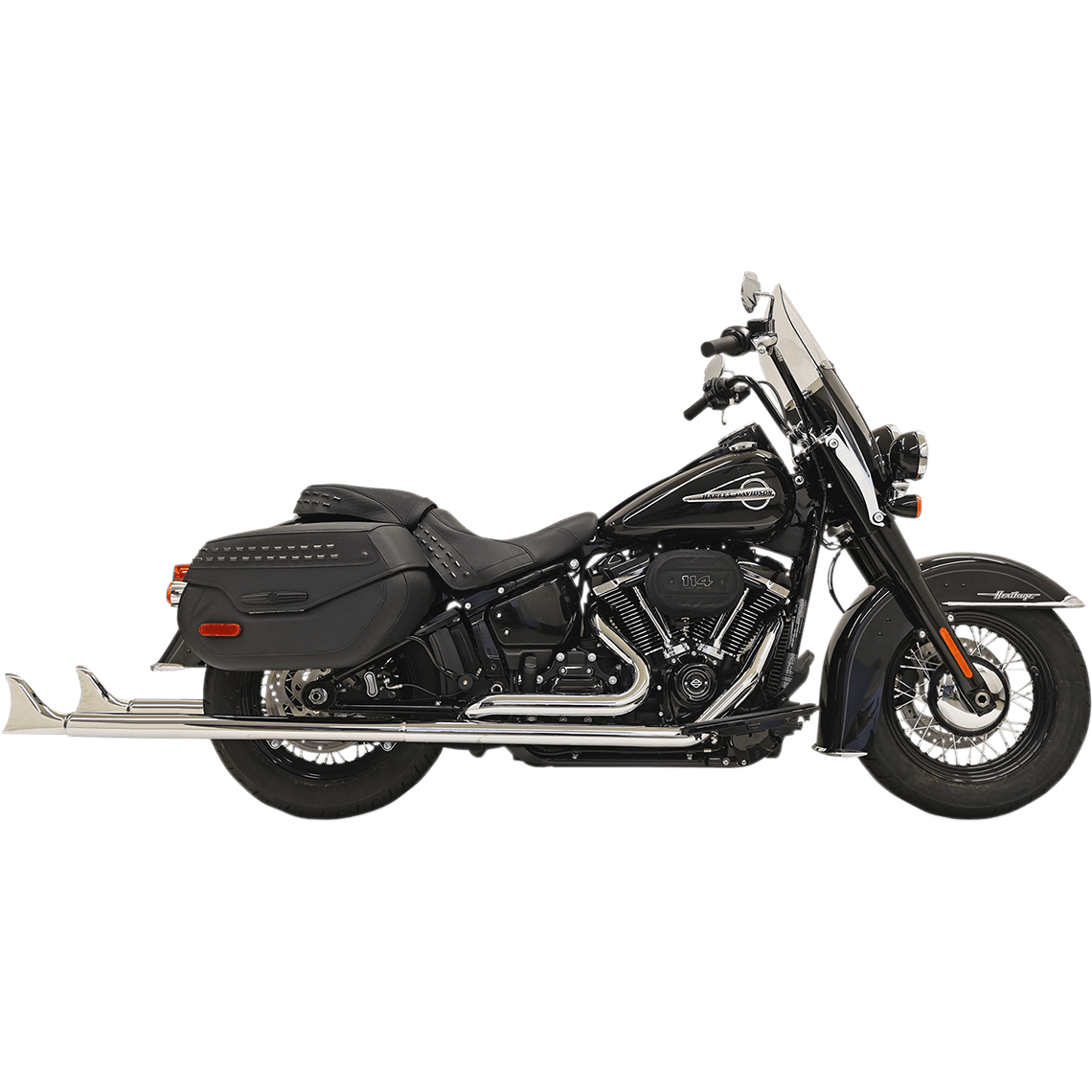 BASSANI XHAUST Fishtail Exhaust without Baffle 39" 1S86E39