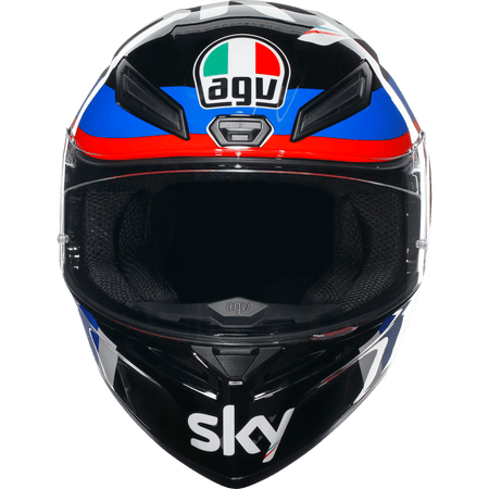 AGV K1 S Helmet VR46 Sky Racing Team Black/Red Large