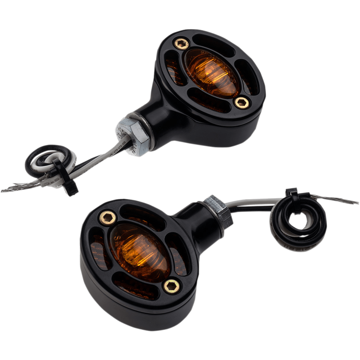 JOKER MACHINE LED Turn Signals Black with Amber LEDs 05250AB