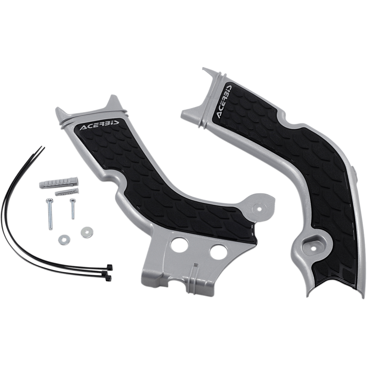 ACERBIS X-Grip Frame Guards Silver/Black Honda