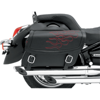 SADDLEMEN Flame Saddlebag Red Medium X021050402