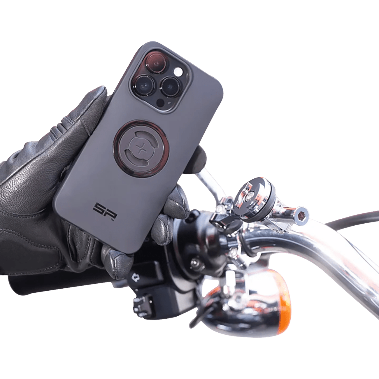 SP CONNECT 3D Phone Mount 1-1/2" Chrome