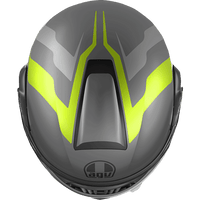 AGV Streetmodular Helmet Resia Matte Gray/Black/Yellow Fluo Small 2118296002007S