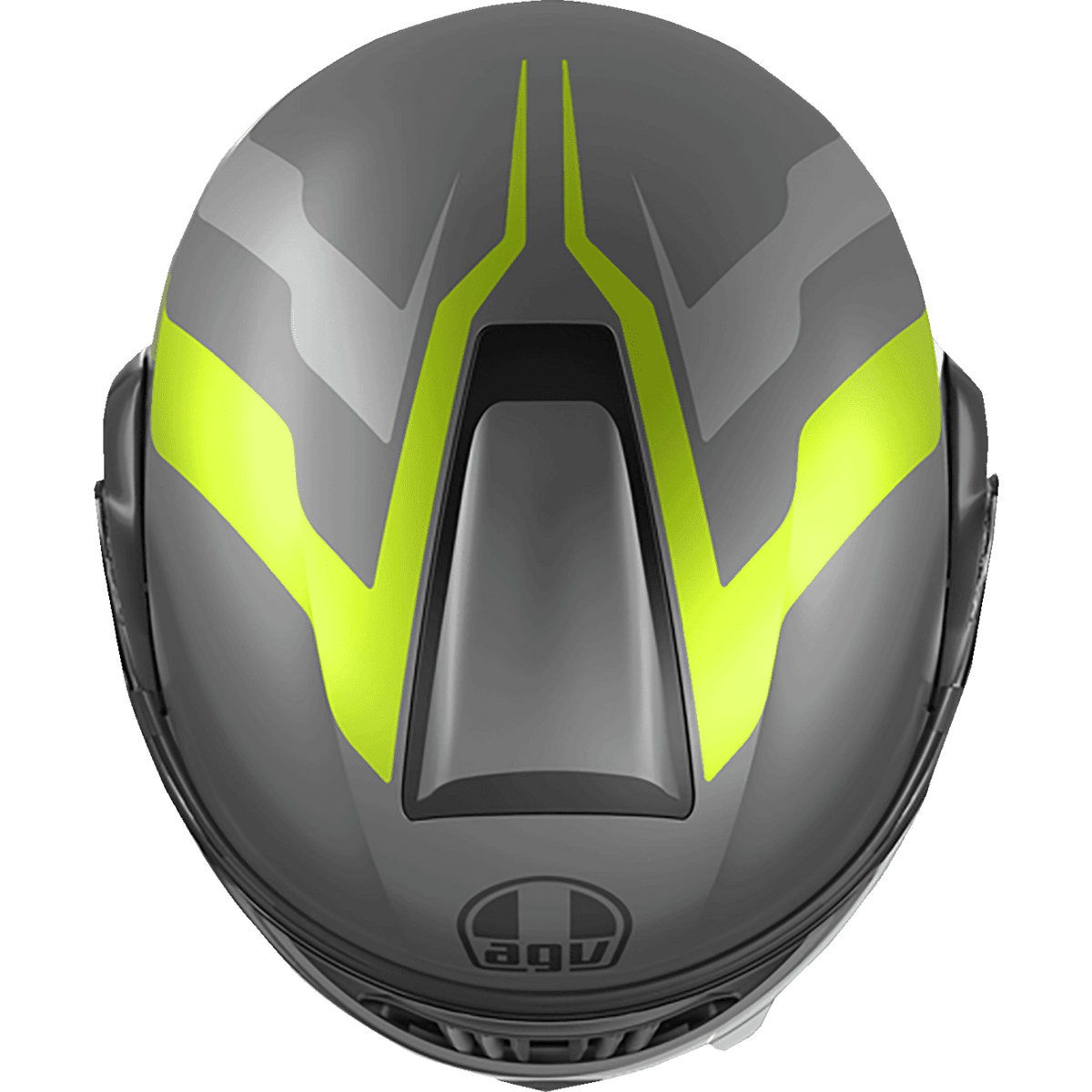 AGV Streetmodular Helmet Resia Matte Gray/Black/Yellow Fluo Medium 2118296002007M