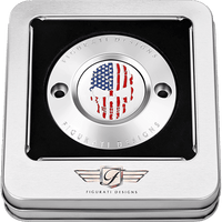 FIGURATI DESIGNS Timing Cover 2 Hole Skull Stainless Steel FD24TC2HSS