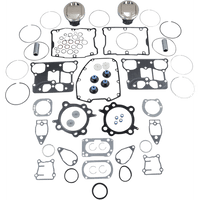 WISECO Piston Kit with Gasket +0.020" Twin Cam 88" Bored to 1550 cc (95 Cubic Inch)